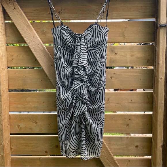 Ted Baker Silk Print Emidius Zebra Dress - Picture 3 of 11